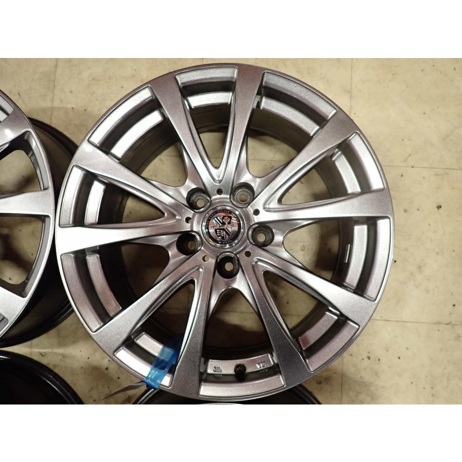 4本SET 会社宛 送料無料 17×7J デザイン アルミホイール 5穴 PCD 114.3mm +38 ハブ径 73mm ヴァンガード ハリアー デリカD5 特価 NO,I2438の画像