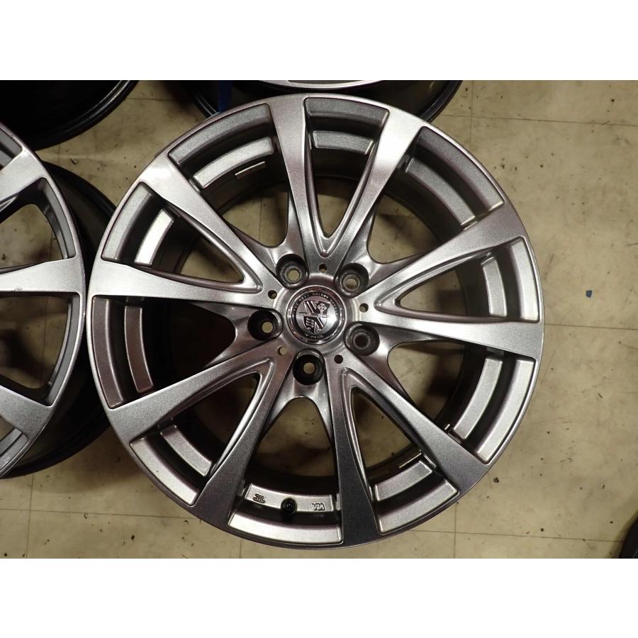 4本SET 会社宛 送料無料 17×7J デザイン アルミホイール 5穴 PCD 114.3mm +38 ハブ径 73mm ヴァンガード ハリアー デリカD5 特価 NO,I2438の画像