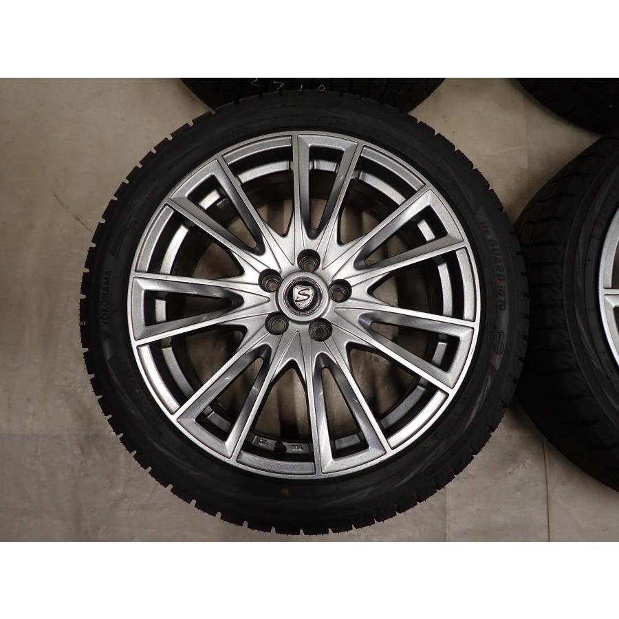 冬 4本SET 会社宛 送料無料 215/45R17×7J 87Q ヨコハマ アイスガード IG70 2023年製 アルミ プリウス 86 レガシィ インプレッサ NO,I2718の画像