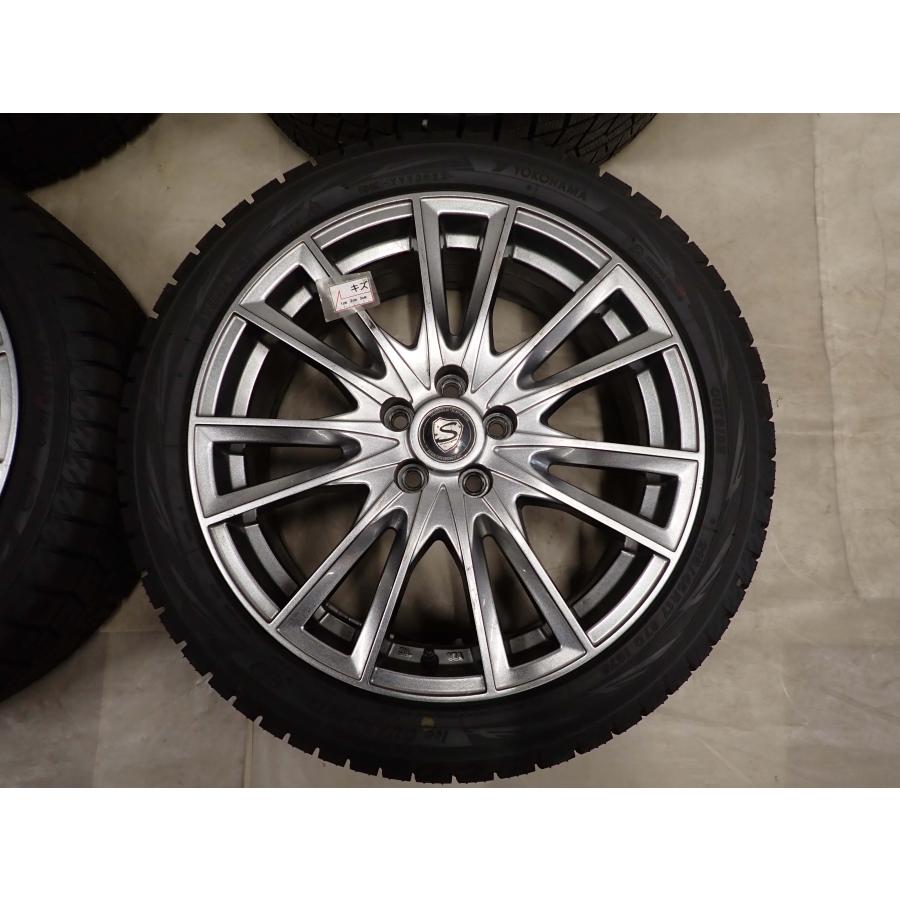 冬 4本SET 会社宛 送料無料 215/45R17×7J 87Q ヨコハマ アイスガード IG70 2023年製 アルミ プリウス 86 レガシィ インプレッサ NO,I2718の画像