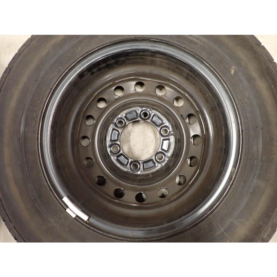 夏4本SET 会社宛送料無料 195/80R15×6J 107/105 LT ダンロップ SP175N 2025年製 トヨタ純正 スチール ハイエース レジアス 特価 NO,I2749の画像