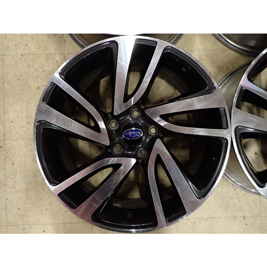4本SET 会社宛 送料無料 18×7.5J スバル レヴォーグ2.0GT VM系前期 純正アルミ 5穴 PCD 114.3mm +55 ハブ径56mm 店頭交換OK 特価 NO,I2850の画像