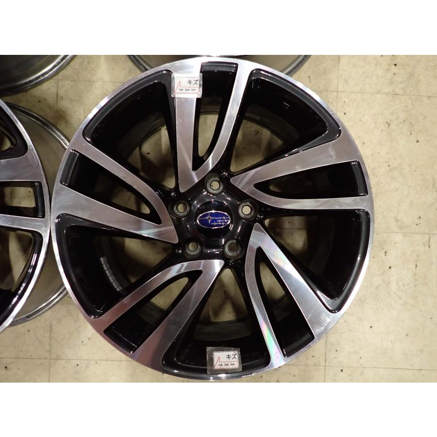 4本SET 会社宛 送料無料 18×7.5J スバル レヴォーグ2.0GT VM系前期 純正アルミ 5穴 PCD 114.3mm +55 ハブ径56mm 店頭交換OK 特価 NO,I2850の画像