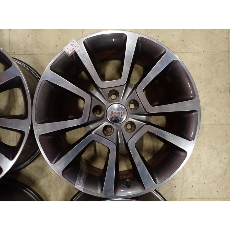 美品◆JEEP コンパス　レネゲード WSP ITALY ホイール18インチ4本 4本SET 会社宛 送料無料 18×7J Jeep コンパス リミテッド 純正 アルミ