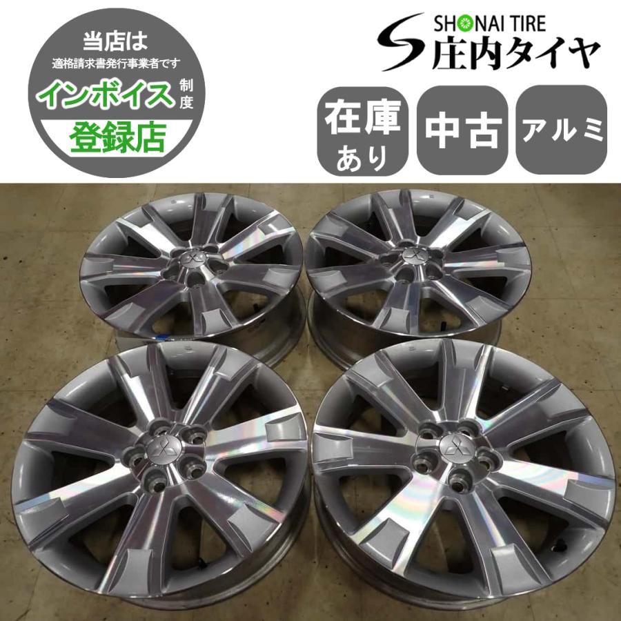 4本SET 会社宛 送料無料 18×7J 三菱 デリカD:5 純正 アルミ 5穴 PCD