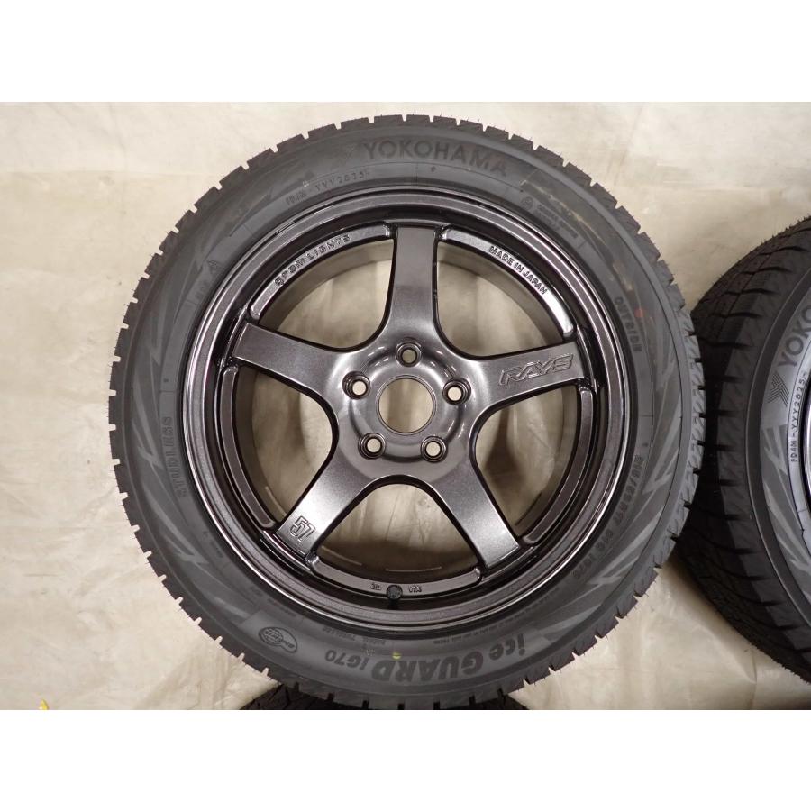 冬4本SET 会社宛 送料無料 215/50R17×7J 91Q ヨコハマ アイスガード IG70 2025年製 RAYS GRAM LIGHTS 57CR SPEC-D アルミ 特価 NO,I3309の画像