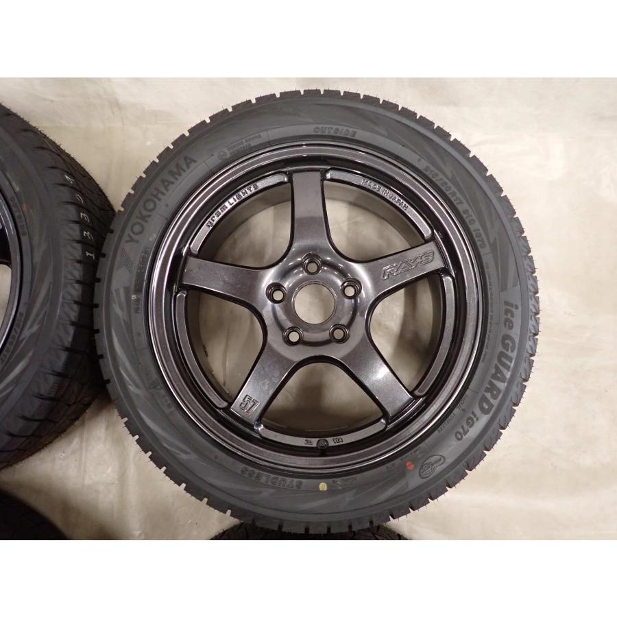 冬4本SET 会社宛 送料無料 215/50R17×7J 91Q ヨコハマ アイスガード IG70 2025年製 RAYS GRAM LIGHTS 57CR SPEC-D アルミ 特価 NO,I3309の画像