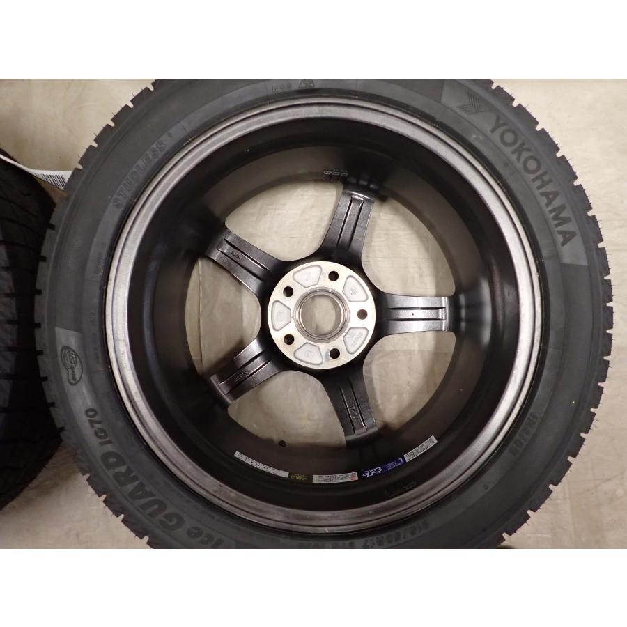 冬4本SET 会社宛 送料無料 215/50R17×7J 91Q ヨコハマ アイスガード IG70 2025年製 RAYS GRAM LIGHTS 57CR SPEC-D アルミ 特価 NO,I3309の画像