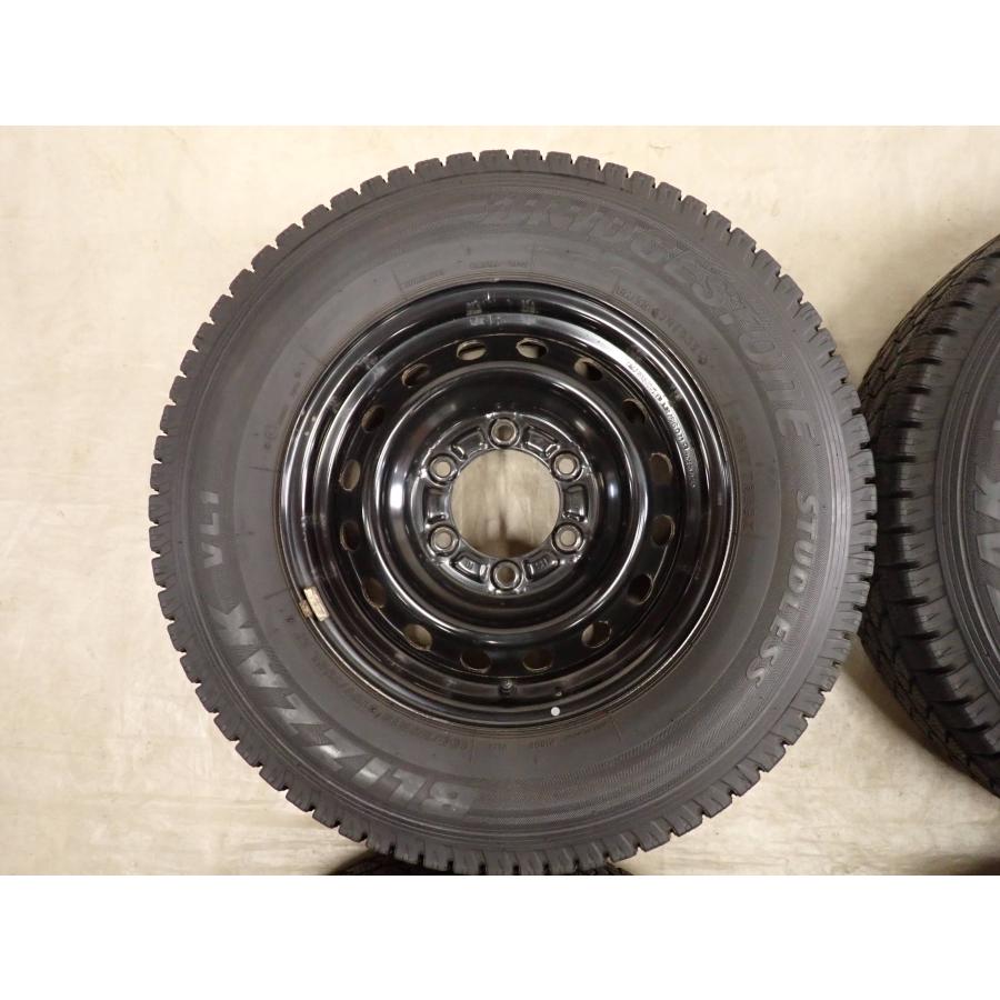 冬4本SET 会社宛 送料無料 195/80R15×6J 107/105 LT ブリヂストン