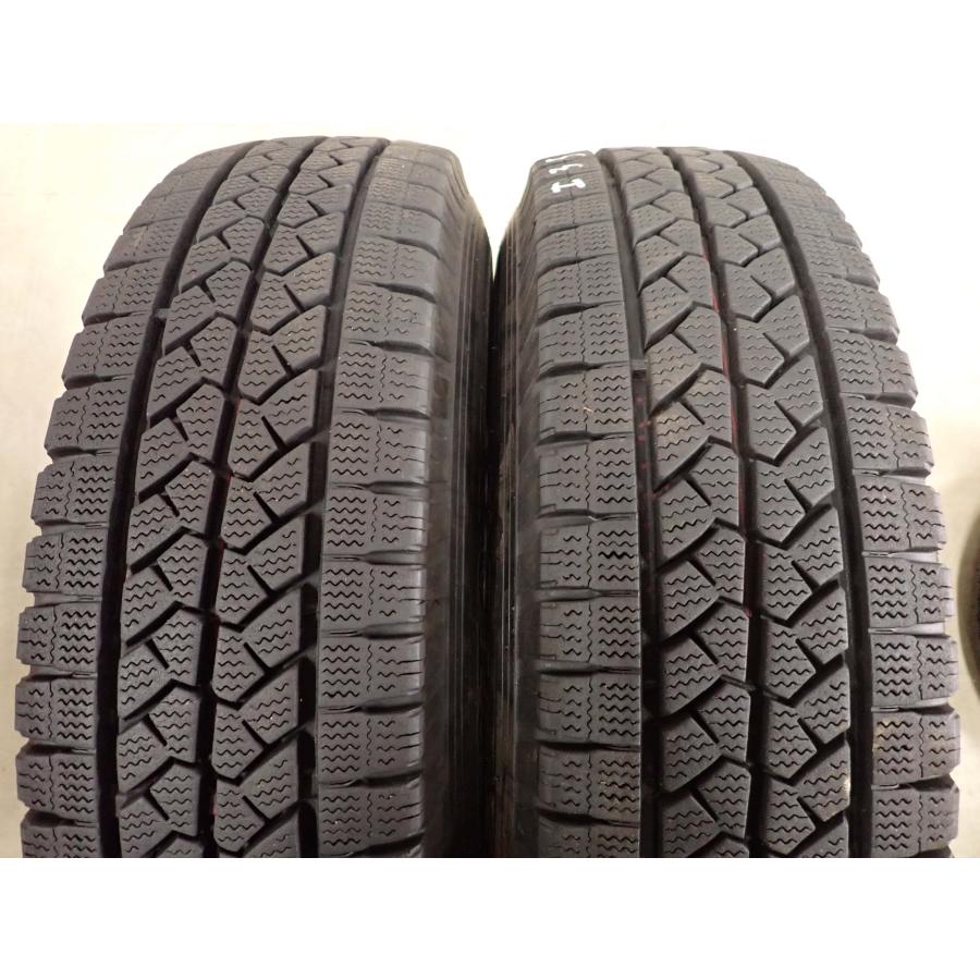 冬4本SET 会社宛 送料無料 195/80R15×6J 107/105 LT ブリヂストン