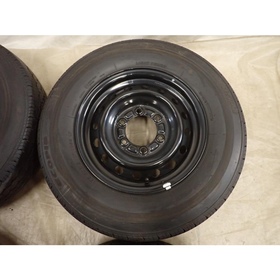 夏4本SET 会社宛 送料無料 195/80R15×6J 107/105 LT ブリヂストン ECOPIA RD-613 2025年製 トヨタ ハイエース 純正スチール 特価 NO,I3712の画像