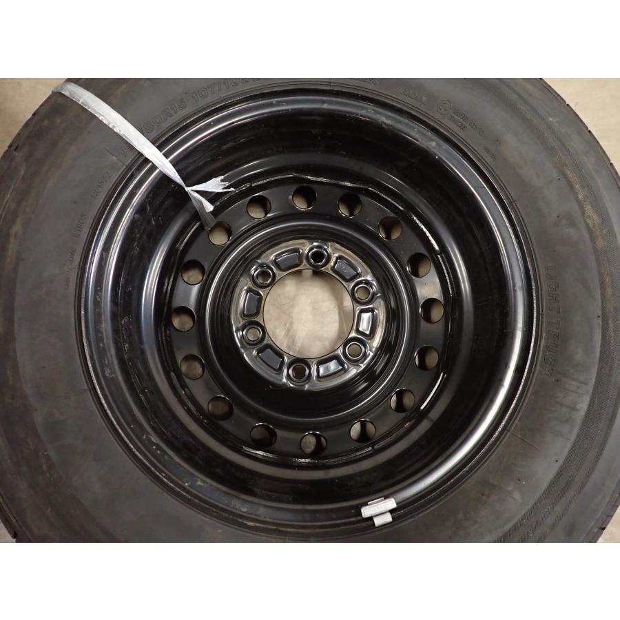 夏4本SET 会社宛 送料無料 195/80R15×6J 107/105 LT ブリヂストン ECOPIA RD-613 2025年製 トヨタ ハイエース 純正スチール 特価 NO,I3712の画像