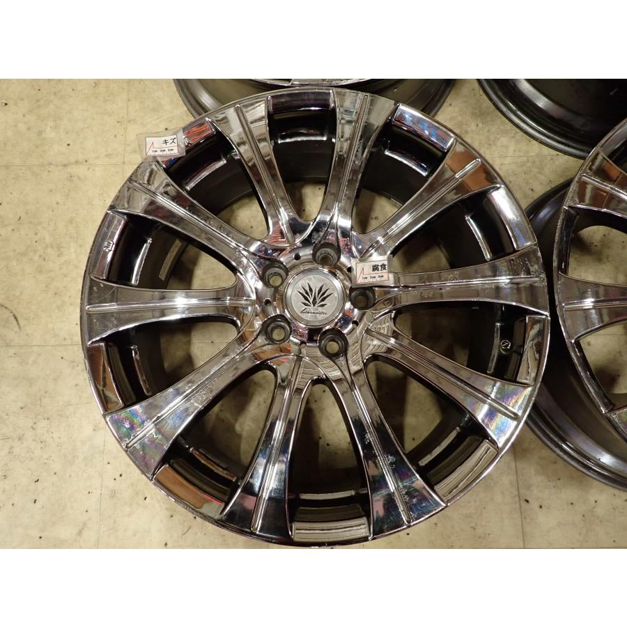 4本SET 会社宛 送料無料 19×7.5J レアマイスター アルミ 5穴 PCD 114.3mm +48 ハブ径73mm ノア ヴォクシー エスティマ オデ CX-3 NO,I3863_3