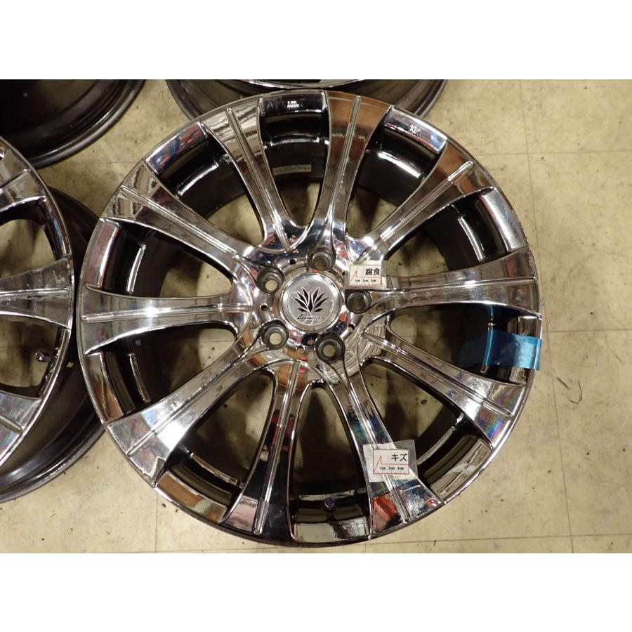 4本SET 会社宛 送料無料 19×7.5J レアマイスター アルミ 5穴 PCD 114.3mm +48 ハブ径73mm ノア ヴォクシー エスティマ オデ CX-3 NO,I3863_4