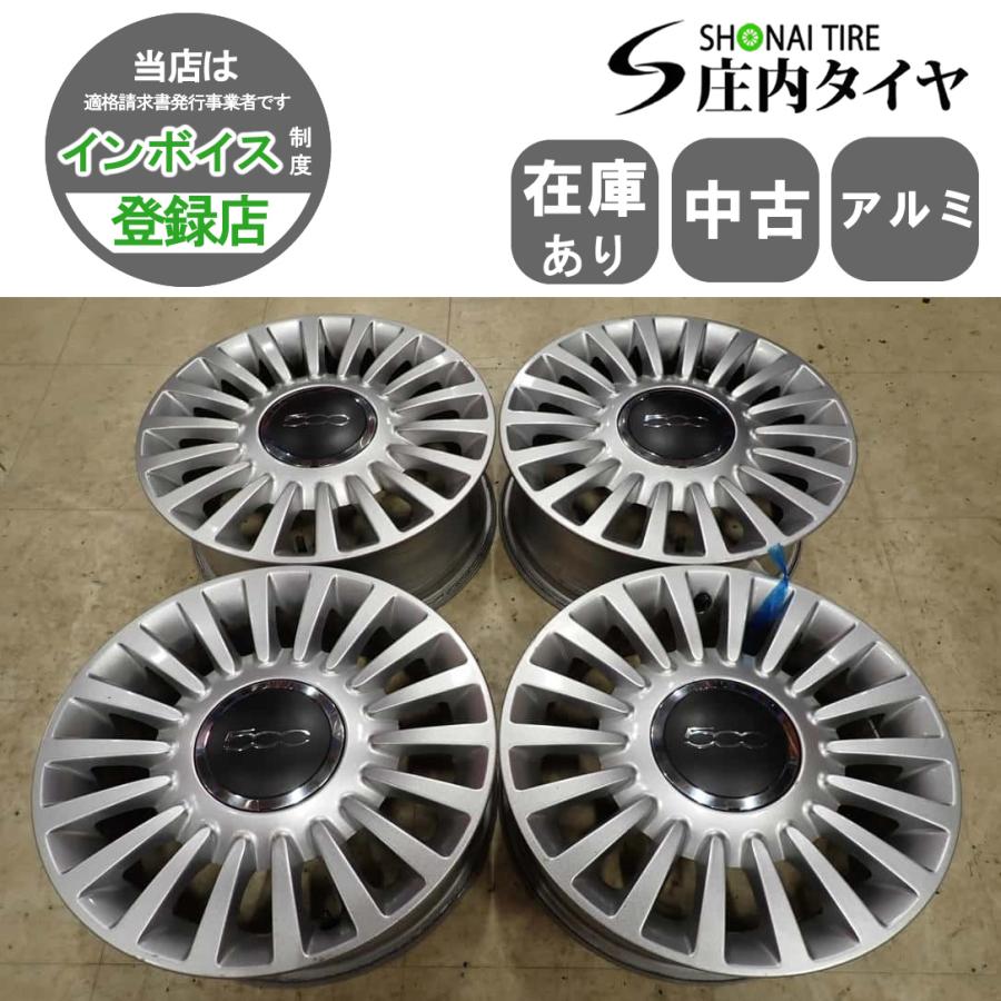 4本SET 会社宛 送料無料 15×6J FIAT フィアット500 純正 アルミ