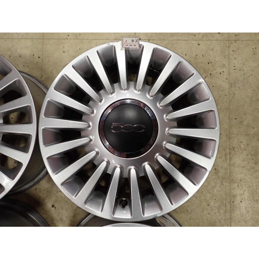 4本SET 会社宛 送料無料 15×6J FIAT フィアット500 純正 アルミ