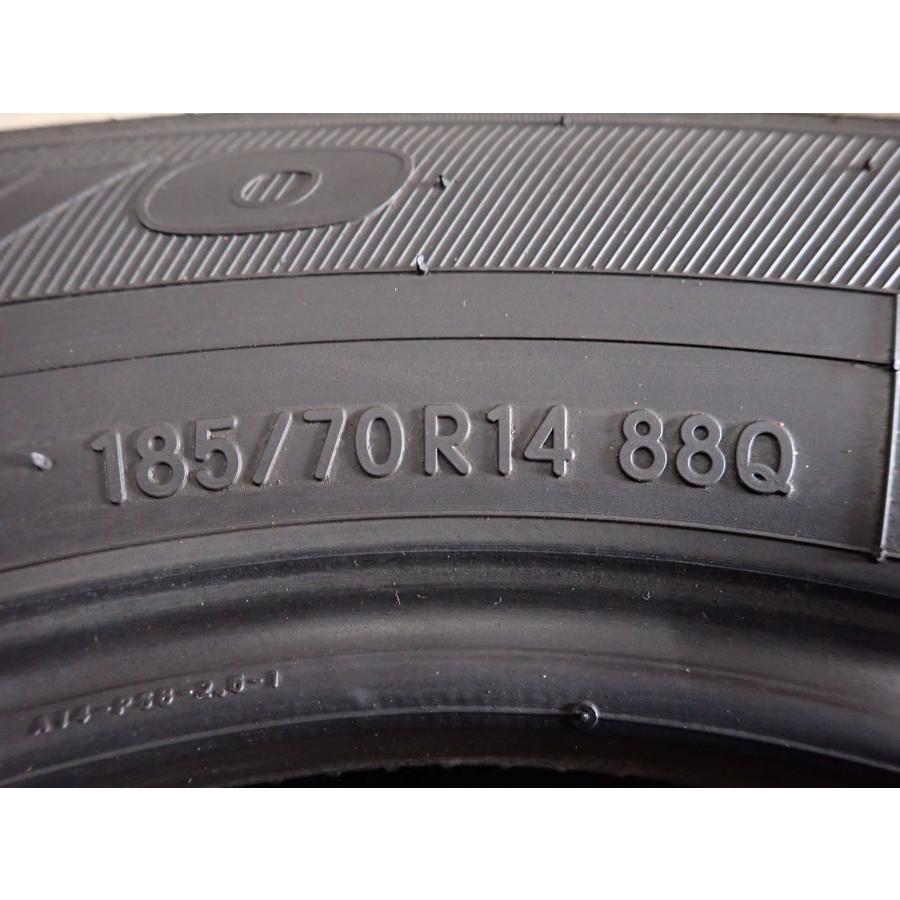 冬4本SET 会社宛 送料無料 185/70R14 88Q トーヨー オブザーブ ガリット GIZ 2023年製 フリード シビック ノート デミオ bB 特価 NO,I4120_5
