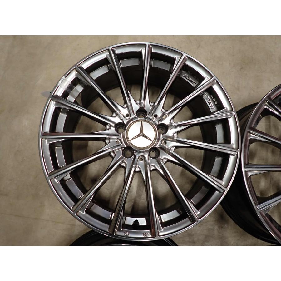 4本SET 会社宛 送料無料 18×7.5J ユーロテック EUROTECH アルミ 5穴 PCD 112mm +52 ハブ径 66.5mm アウディA4 A5 ベンツ 特価 NO,I4626の画像
