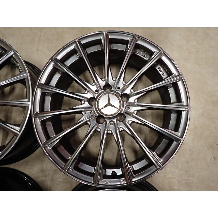 4本SET 会社宛 送料無料 18×7.5J ユーロテック EUROTECH アルミ 5穴 PCD 112mm +52 ハブ径 66.5mm アウディA4 A5 ベンツ 特価 NO,I4626の画像