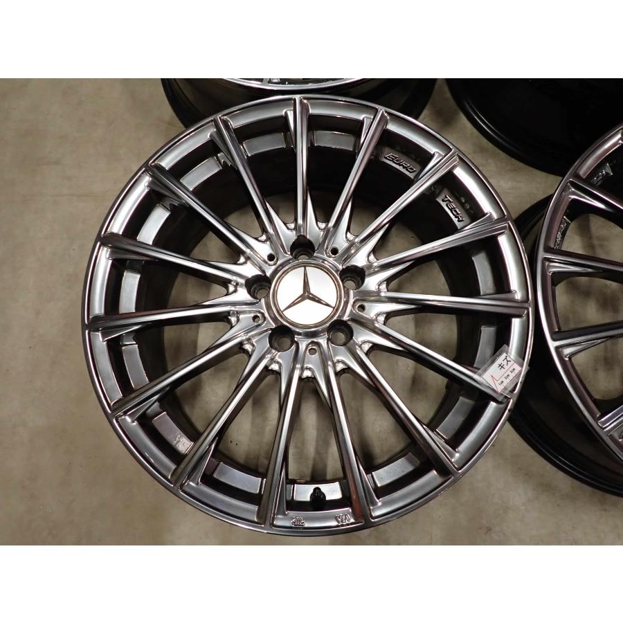 4本SET 会社宛 送料無料 18×7.5J ユーロテック EUROTECH アルミ 5穴 PCD 112mm +52 ハブ径 66.5mm アウディA4 A5 ベンツ 特価 NO,I4626の画像