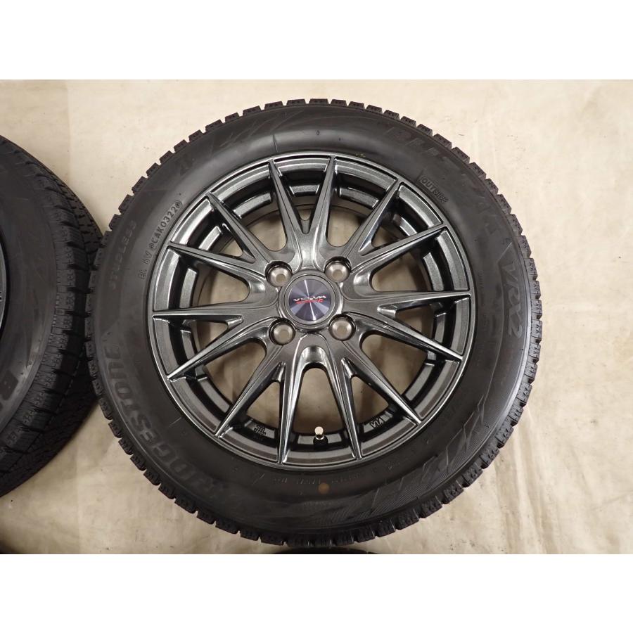 冬4本SET 会社宛送料無料 155/65R14×4.5J 75Q ブリヂストン ブリザック