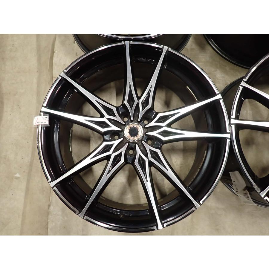 4本 会社宛 送料無料 20×8.5J M'z SPEED JUNORISING BLACK アルミ 5穴