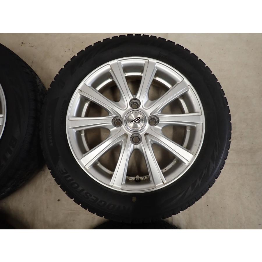 2022年42週製造　VRX2 冬タイヤ155/65R14 日産純正アルミセット 冬4本SET 会社宛送料無料 155/65R14×4.5J 75Q ブリヂストン ブリザック