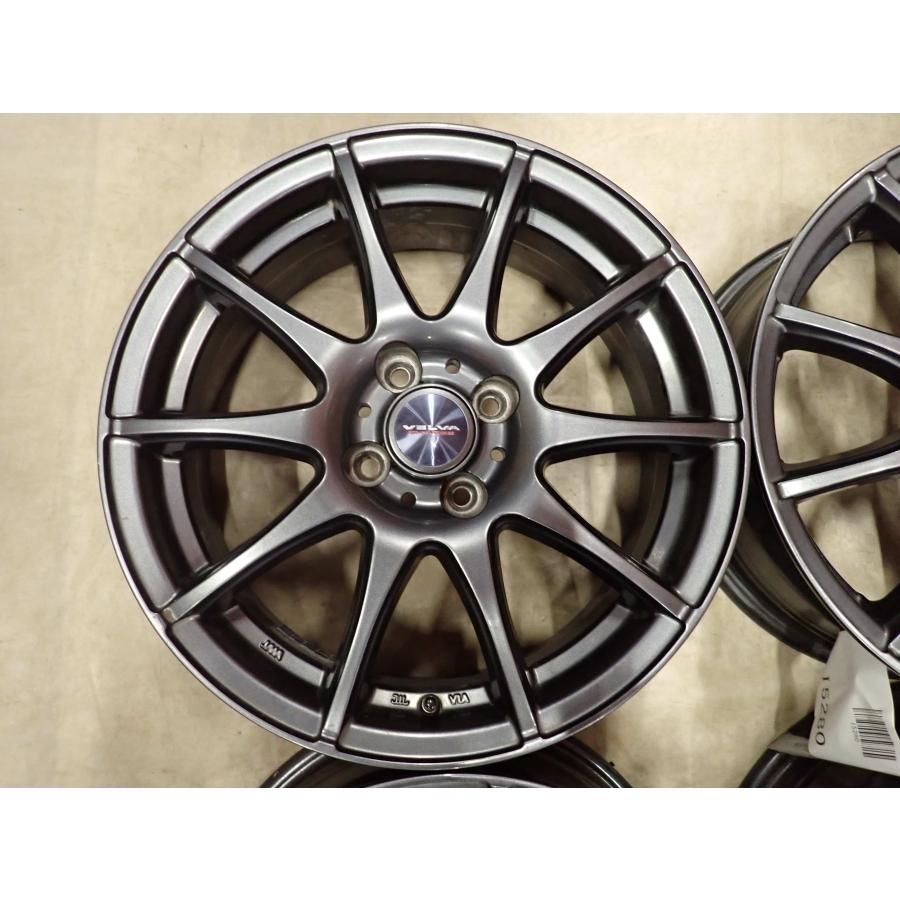 4本SET 会社宛 送料無料 16×6J WEDS VELVA CHARGE アルミ 4穴 PCD 100mm +40 ハブ径 72mm アクア ヴィッツ パッソ カローラ 特価 NO,I5280_1