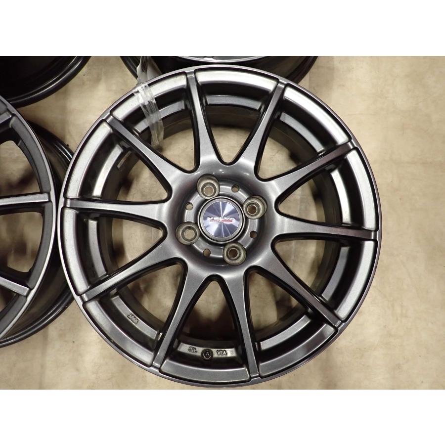 4本SET 会社宛 送料無料 16×6J WEDS VELVA CHARGE アルミ 4穴 PCD 100mm +40 ハブ径 72mm アクア ヴィッツ パッソ カローラ 特価 NO,I5280_4