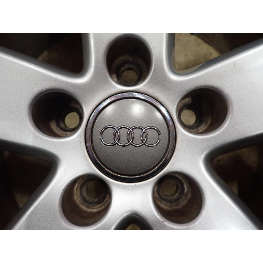 4本SET 会社宛 送料無料 17×7J アウディ 5-arm design 純正 シルバー