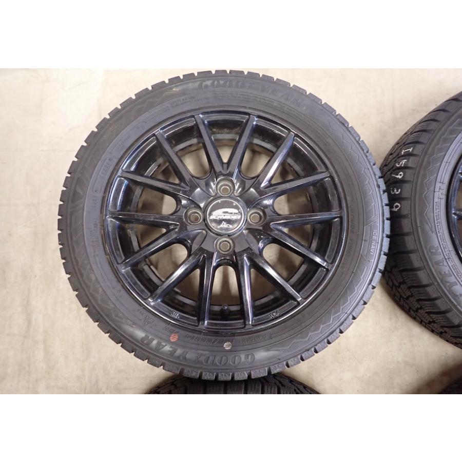 冬 4本SET 会社宛 送料無料 155/65R14×4.5J 75Q グッドイヤー アイスナビ 8 2024年製 アルミ N-BOX デイズ ワゴンR スペーシア NO,I5939_1
