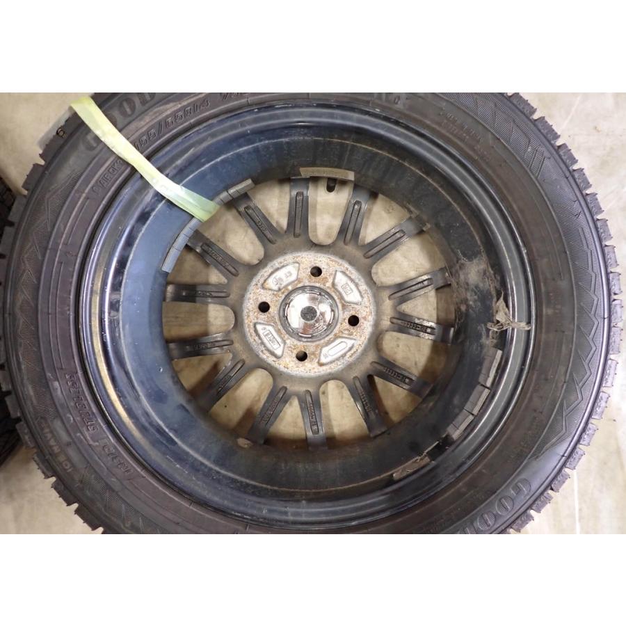 冬 4本SET 会社宛 送料無料 155/65R14×4.5J 75Q グッドイヤー アイスナビ 8 2024年製 アルミ N-BOX デイズ ワゴンR スペーシア NO,I5939_5