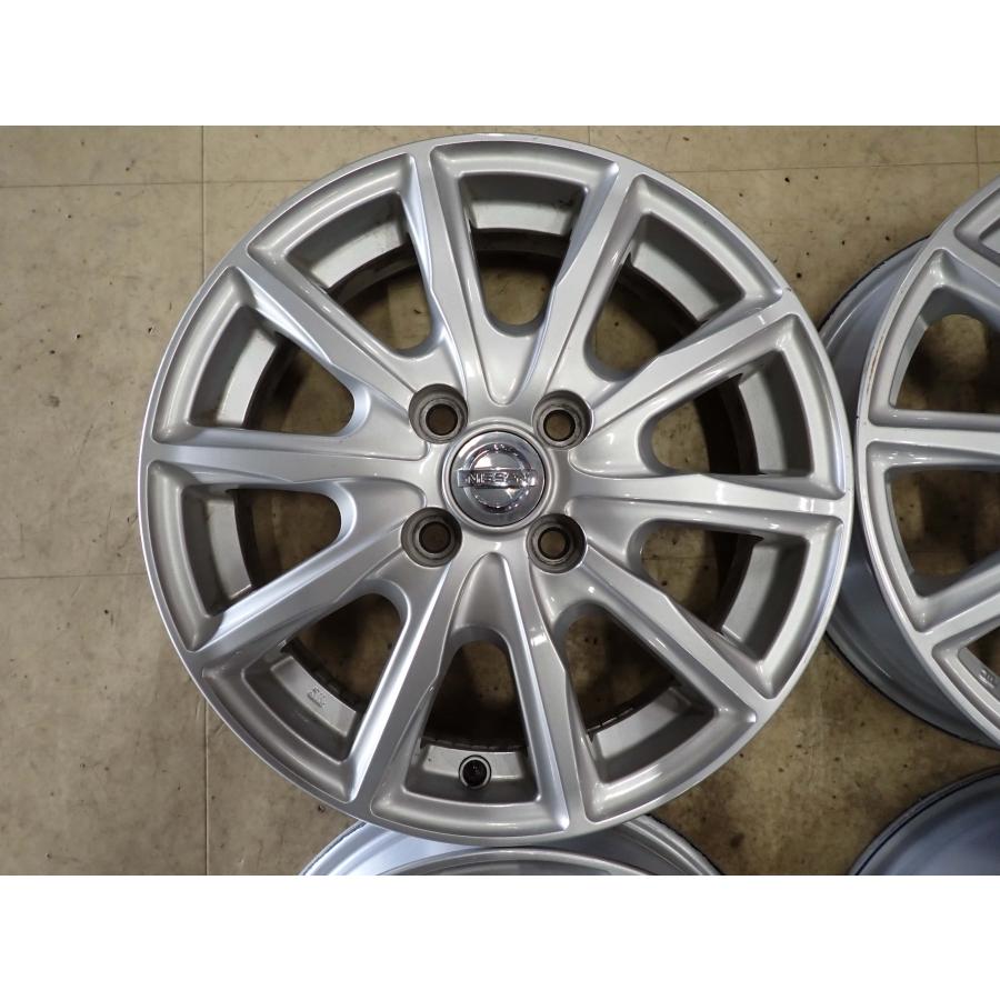 4本SET 会社宛 送料無料 15×4.5J 日産 純正 アルミ 4穴 PCD 100mm +46