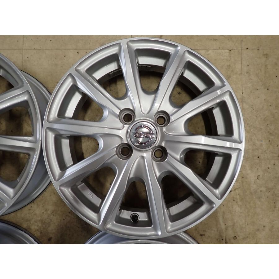 中古アルミ13x4.5スズキ純正アルミ4本セットバラ売りOK! 4本SET 会社宛 送料無料 15×4.5J 日産 純正 アルミ 4穴 PCD 100mm +46