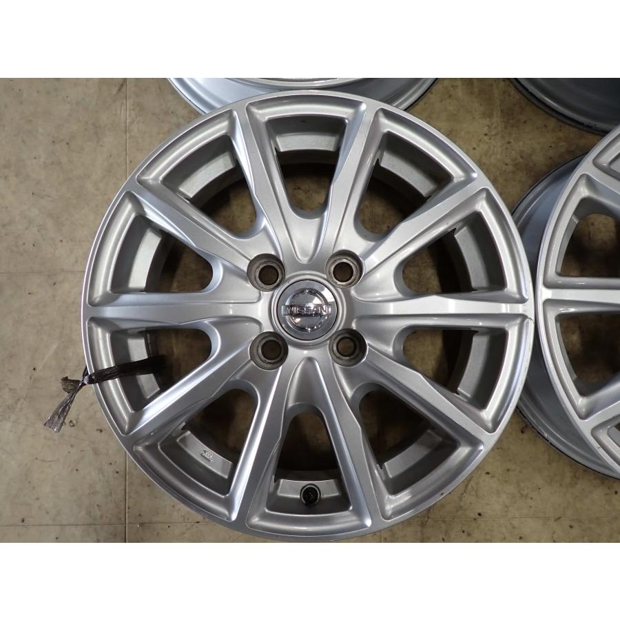 4本SET 会社宛 送料無料 15×4.5J 日産 純正 アルミ 4穴 PCD 100mm +46