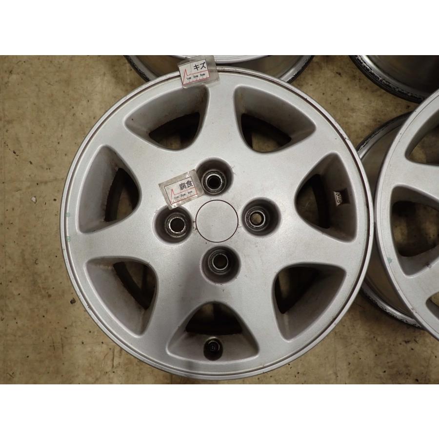 4本SET 会社宛 送料無料 15×6J 日産 純正 アルミ 4穴 PCD 114.3mm +40