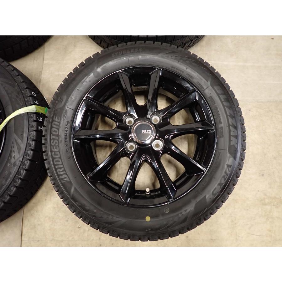 冬4本SET 会社宛 送料無料 155/65R14×4.5J 75Q ブリヂストン