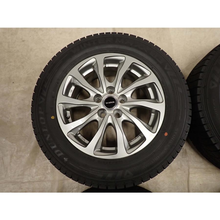 S*o様 195/65R15 WM03 2022年製　スタッドレスアルミセット 冬4本SET 会社宛 送料無料 195/65R15×6.5J 91Q ダンロップ WINTER MAXX