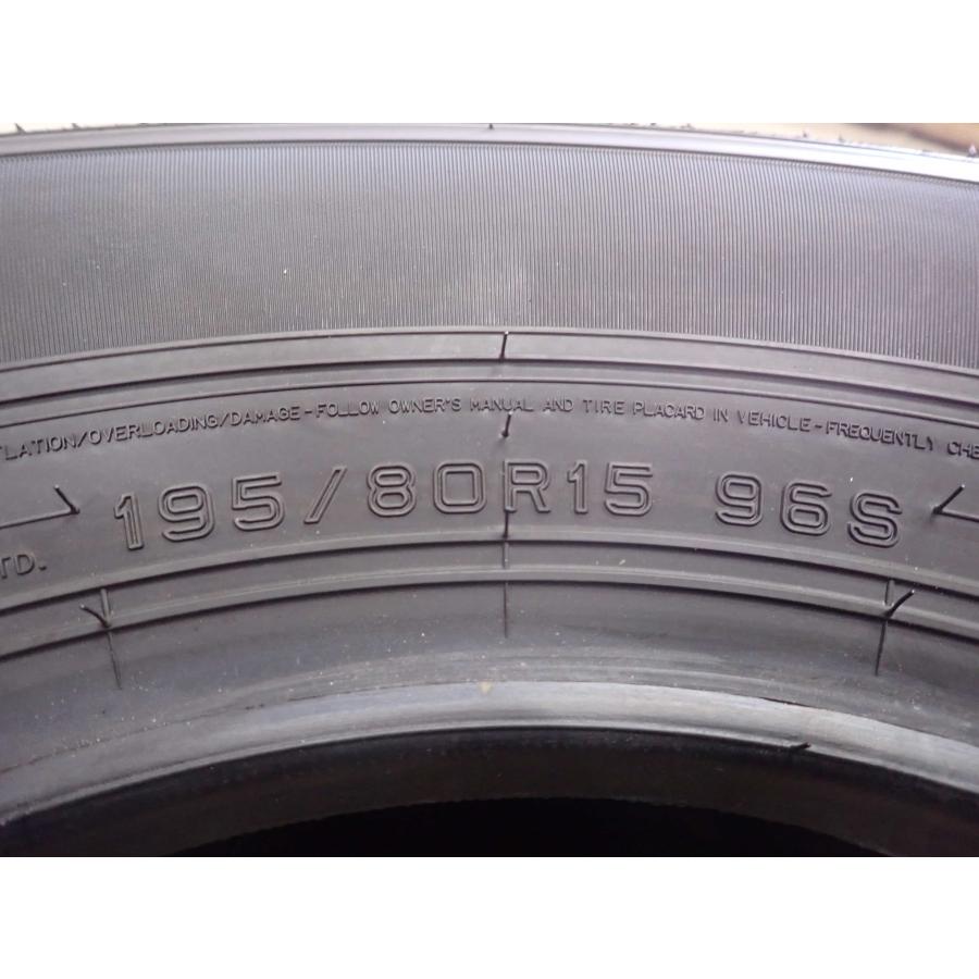 新車外し 夏4本SET 会社宛 送料無料 195/80R15 96S ダンロップ グラン