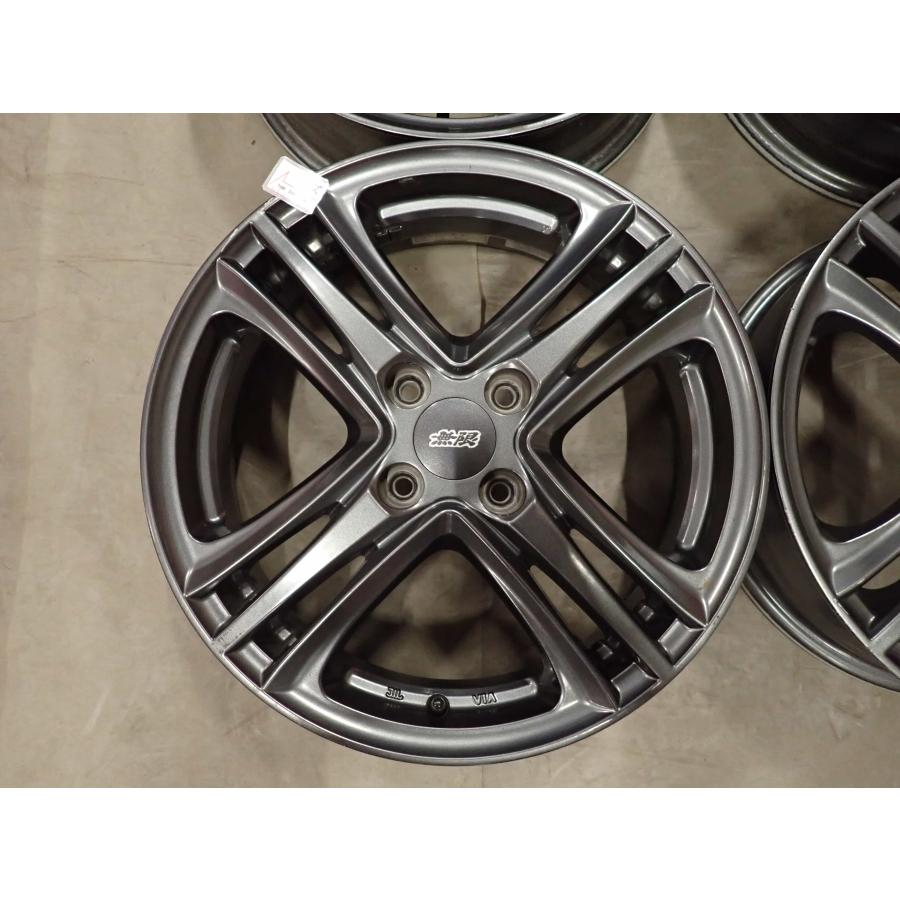 4本SET 会社宛 送料無料 16×5J 無限 MUGEN MD4 アルミ 4穴 PCD 100mm +