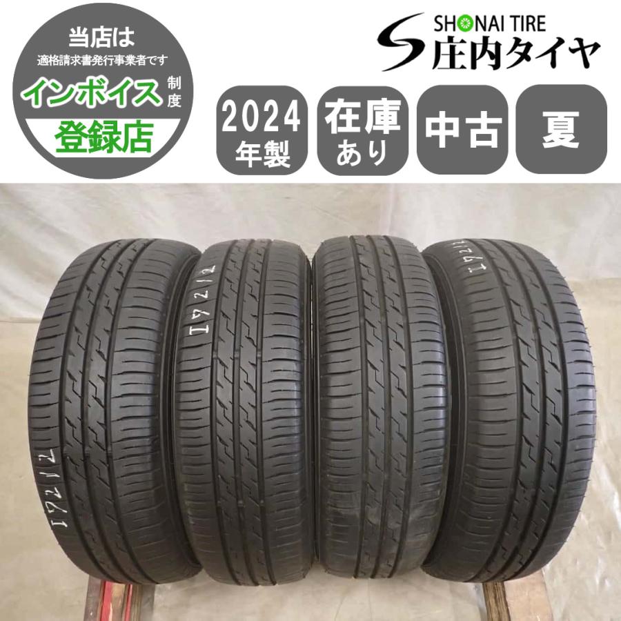 夏4本SET 会社宛 送料無料 155/65R14 75S イエローハット ECOFINE 2024 