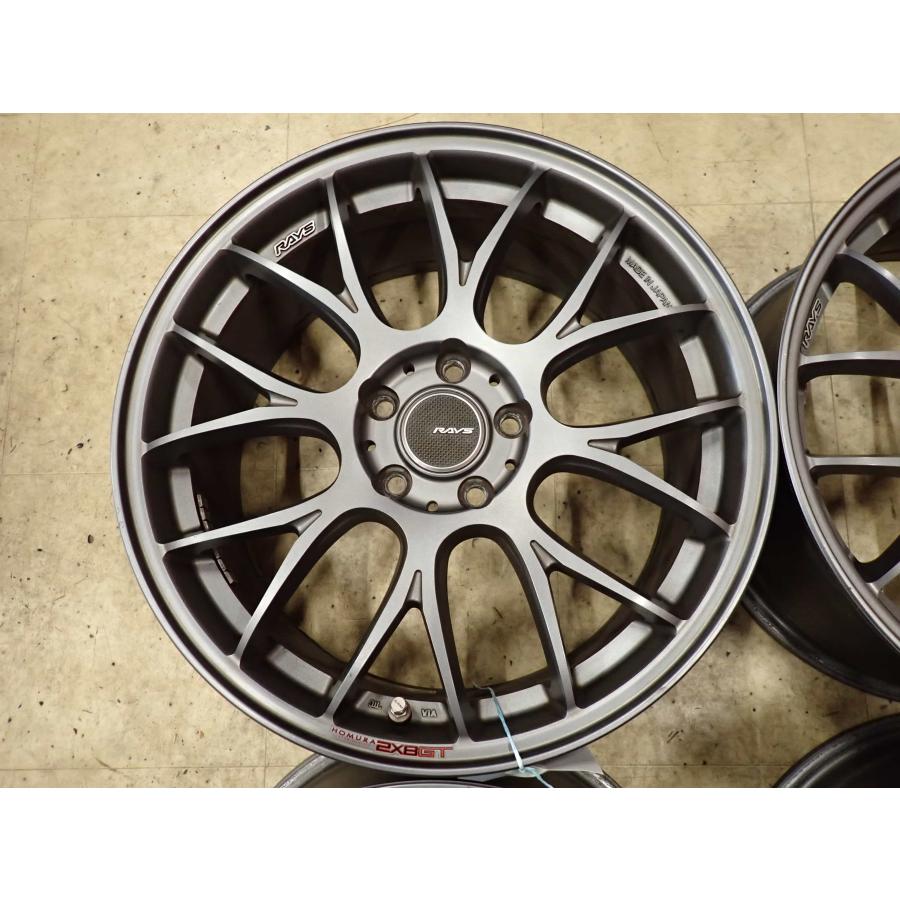 4本SET 会社宛 送料無料 18×8J RAYS HOMURA 2×8GT アルミ 5穴 PCD