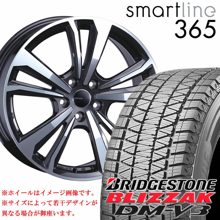 ブリザック 225/65R17×7J 108-5穴 +45 ブリヂストン DM-V3 2023年製 