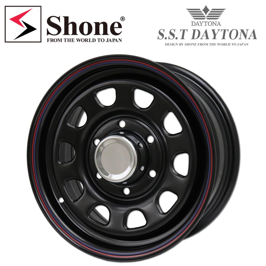 新品4本 会社宛 送料無料 15×6.5J 139.7-6穴 +40 SHONE SST DAYTONA 