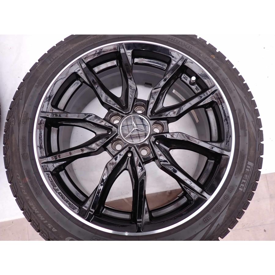 冬4本SET 会社宛 送料無料 225/45R17×7J 94H ピレリ アイスゼロ