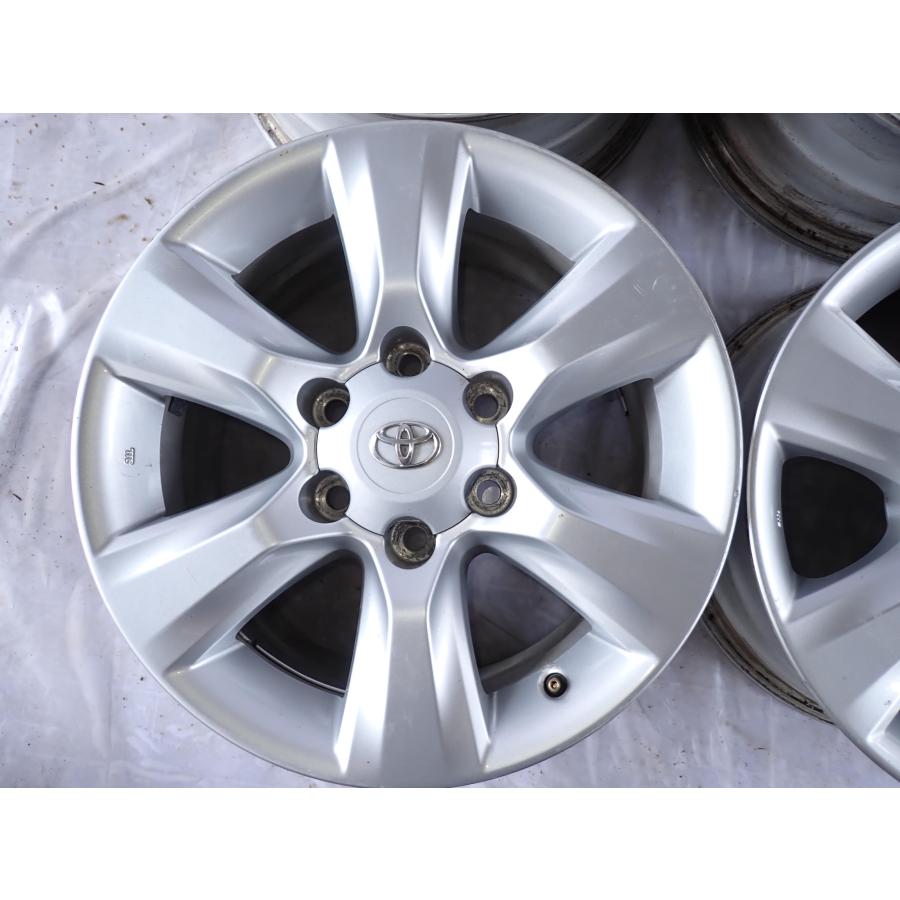 本SET 会社宛 送料無料 17×7.5J トヨタ 純正 アルミ 6穴 PCD 139.7mm +