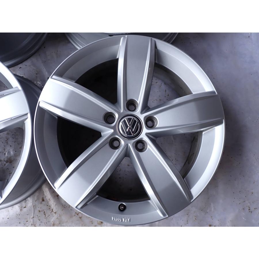4本SET 会社宛 送料無料 17×6.5J フォルクスワーゲン VW 純正 アルミ 5