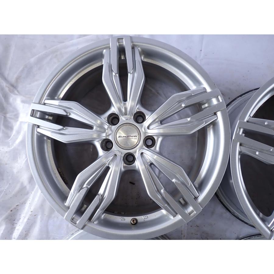 4本SET 会社宛 送料無料 18×7.5J EUROBAHN アルミ ホイール 5穴 PCD 
