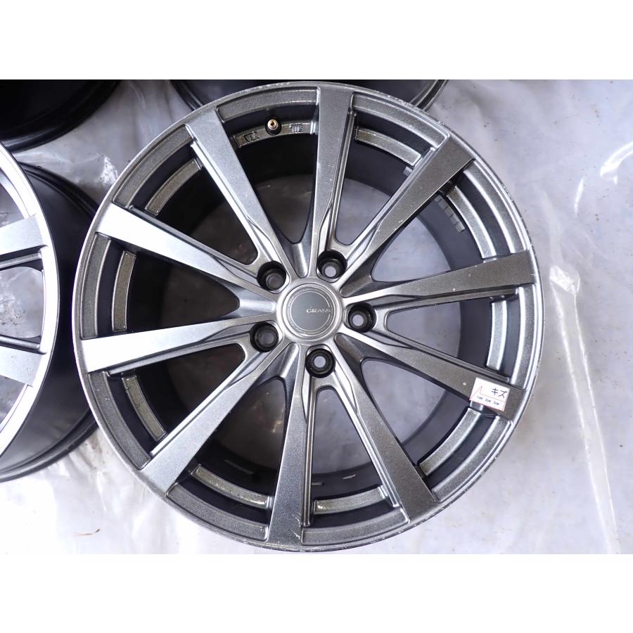 4本 会社宛 送料無料 18×8J デザイン アルミ 5穴 PCD 114.3mm +43 ハブ
