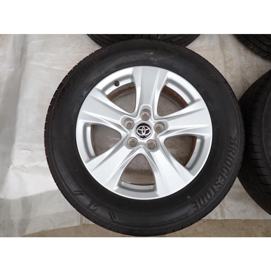 夏4本SET 会社組織宛 貨物輸送無料 225/65R17×7J 102H BS ブリヂストン ALENZA 001 2021年製 トヨタ 純然たる 軽銀銀輪 RAV4 ハリアー NO,W1135